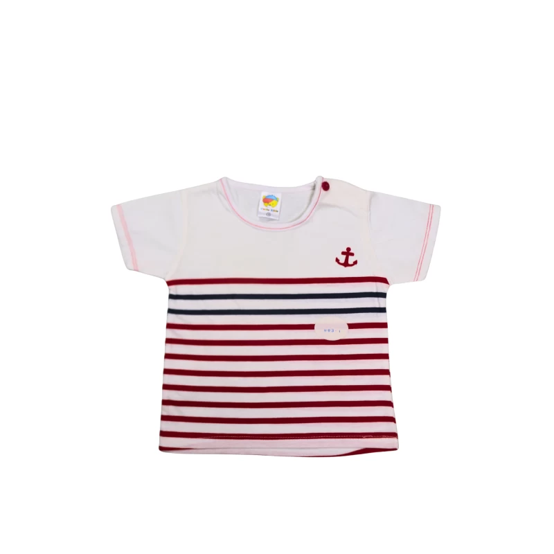 Nautical Striped Anchor T-Shirt for Kids