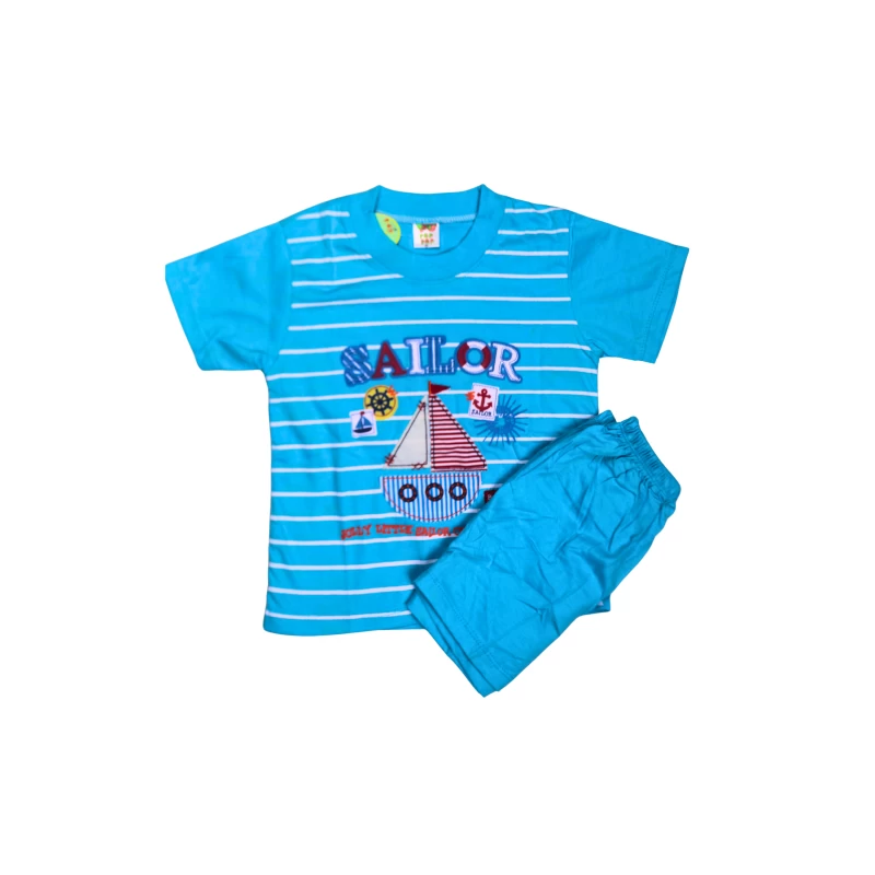 Kids Graphic Tee & Shorts Set – Sailor Adventure