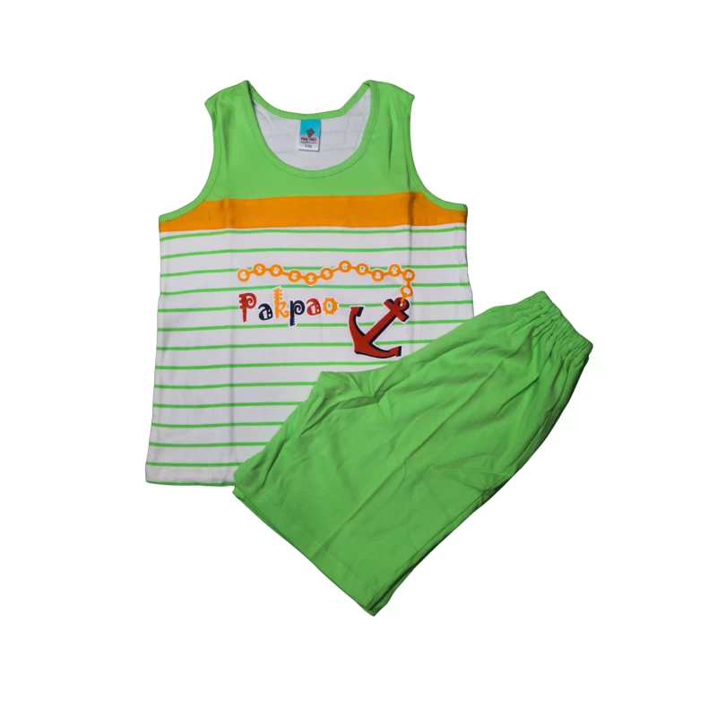 Boys Summer Sleeveless T-Shirt & Shorts Set