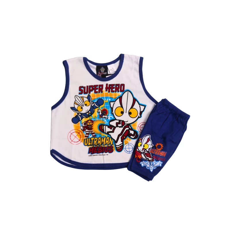 Super Hero Ultraman Mebius Kids Ninja Tank Top & Shorts Set
