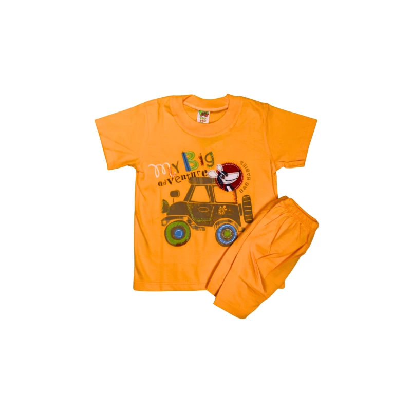 Kids T-Shirt & Shorts Set with Adventure Truck Graphic