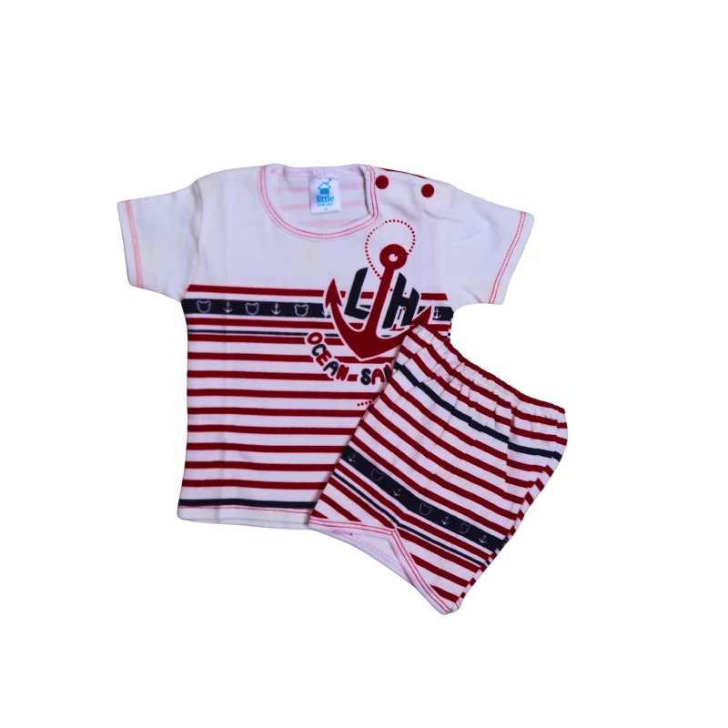 Nautical Stripes Kids T-Shirt & Shorts Set