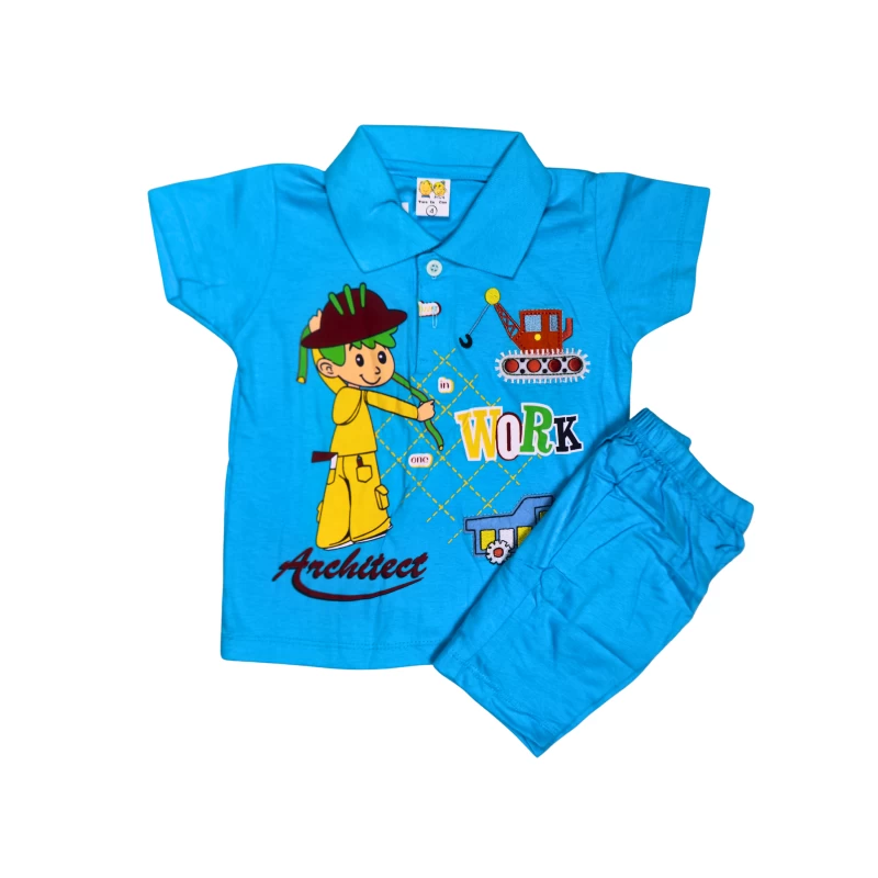 Kids Crew Neck Short Sleeve & Shorts Set