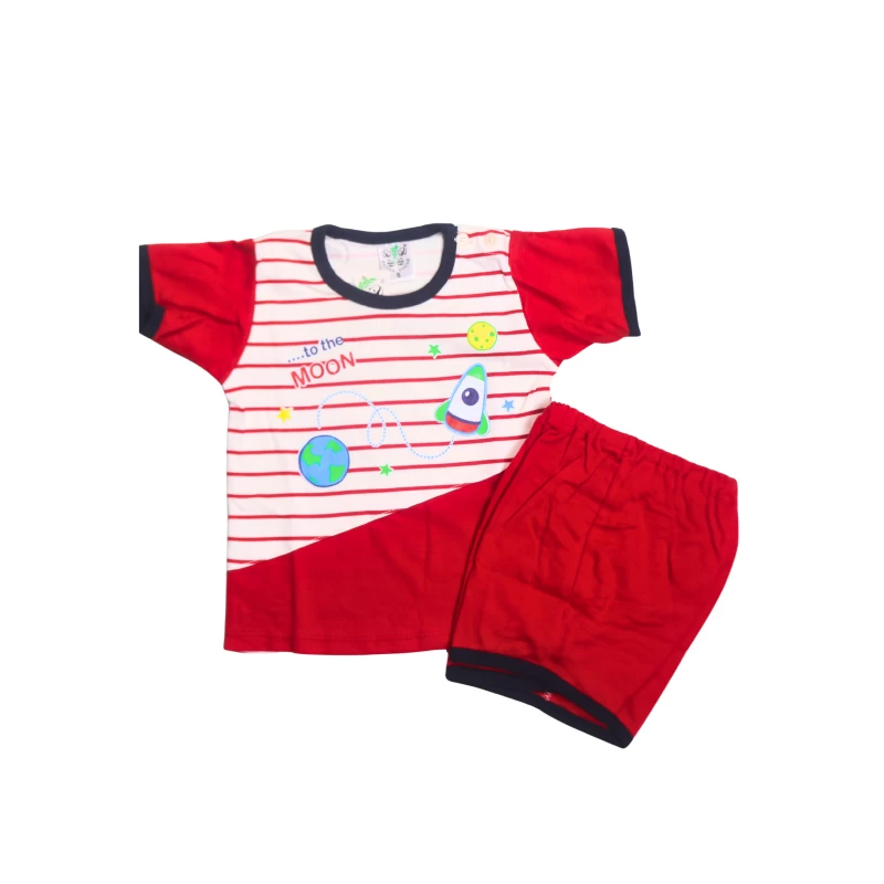 Kids’ Space Rocket Graphic Shorts Set