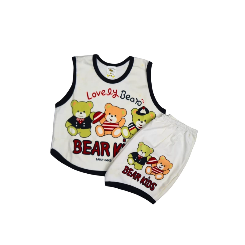 Bear Kids Bear KIDS Print Sleeveless Top & Shorts Set